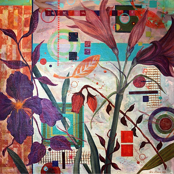 Composition with Purple Iris